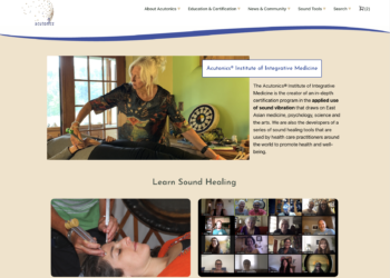 Acutonics Institute of Integrative Medicine website image